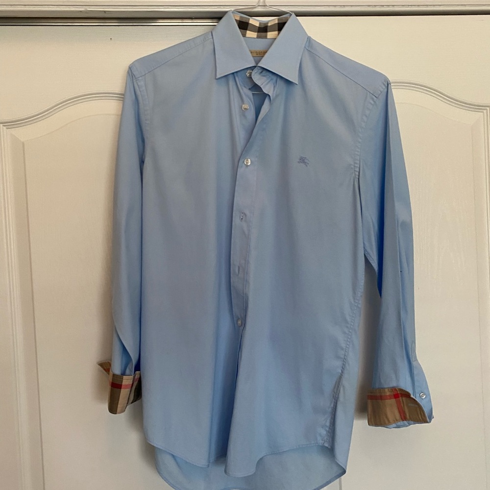 Burberry Brit shirt w/collar and cuff prints